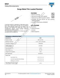 SR03700001002KR500 Datasheet Cover