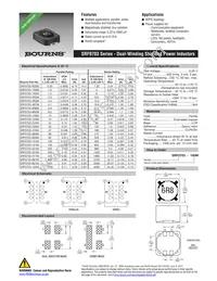 SRF0703-471M Datasheet Cover
