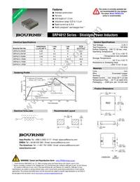 SRP4012-1R5M Datasheet Cover