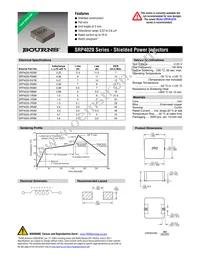 SRP4020-4R7M Datasheet Cover