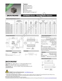 SRP6050CA-4R7M Datasheet Cover