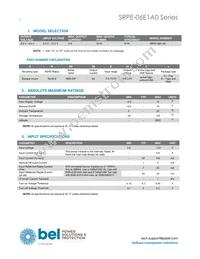 SRPE-06E1A0G Datasheet Page 2