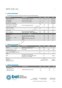 SRPE-50E1A0G Datasheet Page 3