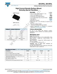 SS12P3LHM3/86A Datasheet Cover