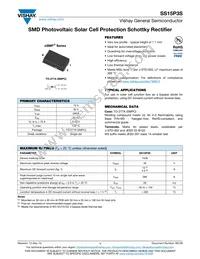 SS15P3S-M3/87A Datasheet Cover