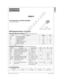 SS9015ABU Datasheet Cover