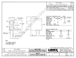 SSF-LXH2103YYD/4 Datasheet Cover