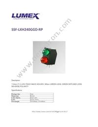 SSF-LXH240GGD-RP Datasheet Cover