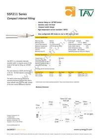 SSF211X100H Datasheet Cover