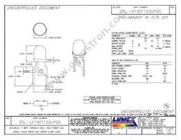 SSL-LX100T123UPGC Datasheet Cover