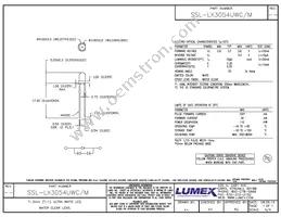 SSL-LX3054UWC/M Datasheet Cover