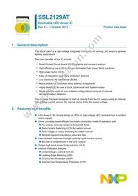 SSL2129AT/1J Datasheet Cover