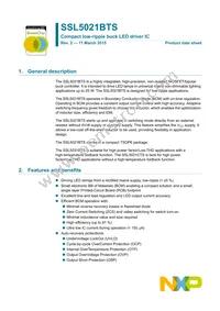 SSL5021BTS/1X Datasheet Cover