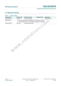 SSL5021BTS/1X Datasheet Page 17