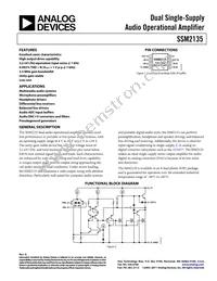 SSM2135S-REEL7 Datasheet Cover