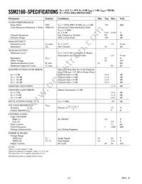SSM2160SZ-REEL Datasheet Page 2