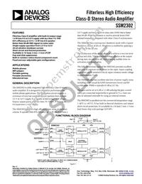 SSM2302CPZ-R2 Datasheet Cover