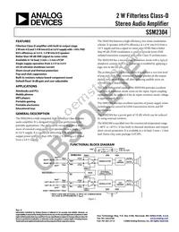 SSM2304CPZ-REEL7 Datasheet Cover