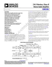 SSM2306CPZ-R2 Datasheet Cover