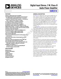 SSM2518CPZ-RL Datasheet Cover
