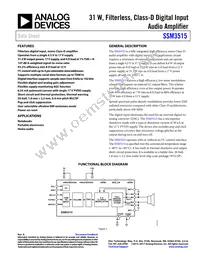 SSM3515CCBZ-R7 Datasheet Cover