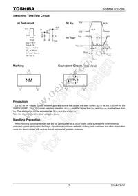 SSM3K7002BF Datasheet Page 2