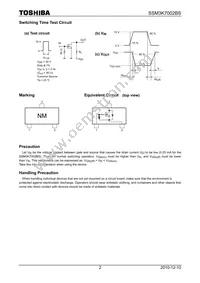 SSM3K7002BS Datasheet Page 2