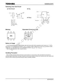 SSM6K204FE Datasheet Page 2