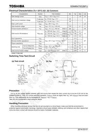 SSM6N7002BFU Datasheet Page 2