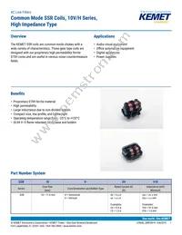 SSR10H-17058 Datasheet Cover