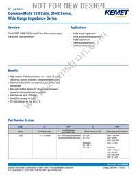 SSR21HS-20029 Datasheet Cover