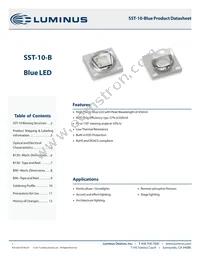 SST-10-B-B90-P450 Datasheet Cover