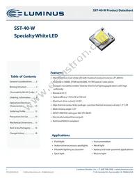 SST-40-WCS-F50-N4650 Datasheet Cover