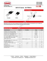 SST137K-600E Datasheet Cover