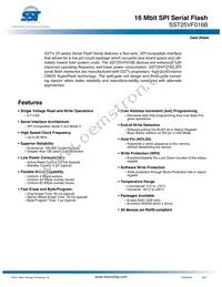 SST25VF016B-75-4I-S2AF-T Datasheet Cover