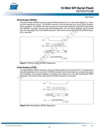 SST25VF016B-75-4I-S2AF-T Datasheet Page 18