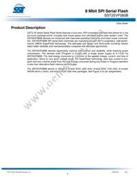 SST25VF080B-80-4I-SAE Datasheet Page 2