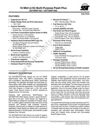 SST39WF1601-90-4C-B3KE-T Datasheet Cover