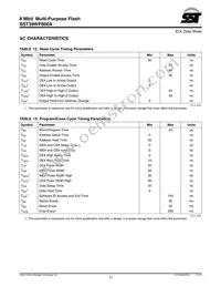 SST39WF800A-90-4C-B3KE-T Datasheet Page 11