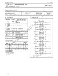 SSTL16877DGG Datasheet Page 3