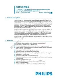 SSTU32866EC Datasheet Cover