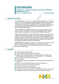 SSTUM32865ET/S Datasheet Cover