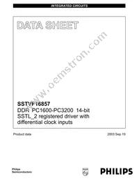SSTVF16857EV Datasheet Cover
