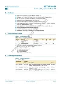 SSTVN16859BS Datasheet Page 2