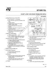 ST10R172LT1 Datasheet Cover