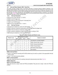 ST16C2550IJ44TR-F Datasheet Page 19