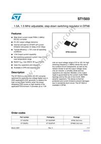 ST1S03PMR Datasheet Cover