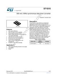 ST1S15TPUR Datasheet Cover