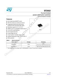 ST2052BDR Datasheet Cover