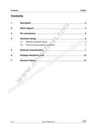 ST2052BDR Datasheet Page 2